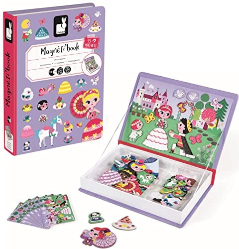 Janod J02725 Princesses Magneti'Book, Violett