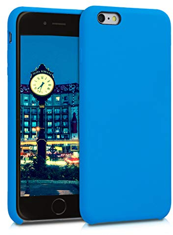 kwmobile Case Compatible with Apple iPhone 6 Plus / 6S Plus Case - TPU Silicone Phone Cover with Soft Finish - Radiant Blue