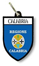 Porte cles clefs cle Drapeau Collection Ville Blason calabre Calabria Italie