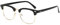 Kurzsichtig Brille Myopie Kurzsichtigkeit Brille Mit Dioptrien -6.00 Für Herren Frauen Stilvoll Brillenfassung Schwarz