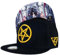 Capiche [99+ Designs] Schwarz und Goldener Snapback, Cursed Royals, Workwear Herren, Goldenes Pentagramm Logo, Baseballkappe mit königlichem Familienporträt, König und Königin, Horror Stil