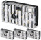 Lot de 4 appareils photo jetables pour mariage - Noir et blanc - Avec flash - Utilisation unique - 36 Exp/400 ISO - Pour mariage, anniversaire, voyage, camping, fête (fleur)
