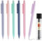 TIESOME 6PCS Pastell Druckbleistift mit 60PCS HB Minen, Niedliche Druckbleistifte 0,7 mm Ästhetischer Künstler Bleistift Farbige Druckbleistifte (6 Farbe +1 Nachfüllung 0.7mm)