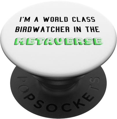 Ich bin ein Weltklasse-Vogelbeobachter im Metaverse in VR-Brillen PopSockets mit austauschbarem PopGrip