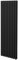 Oval Column Radiator 1800mm x 600mm Modern Designer Double Panel Central Heating Heater Matt Black Carbon Steel Vertical Kitchen Living Room Bathroom Free Cleaning Brush Fixing Kit & Brackets
