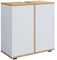 Vicco Waschbeckenunterschrank Didi, Weiß/Artisan, 60 x 62 cm mit 2 Türen
