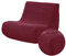 Highdi Stretch Lazy Sofabezug 1 Sitzer, Jacquard Sofabezug ohne Armlehnen Sofahusse Schonbezug Weicher Sofa Überzug Waschbar Sofaüberwurf Wohnzimmer Sofaschoner Hund Katze Sofaschutz (Burgunderrot)