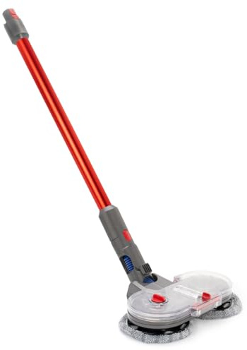 PRIMEBAG Saugrohr passend für Dyson V10 V11 V7 V8 SV10 SV11 Akkusauger | Wischmopp Aufsatz Wassertank Füllbehälter, 6 Mops Alternativ 969109-03 Rot, Wischaufsatz