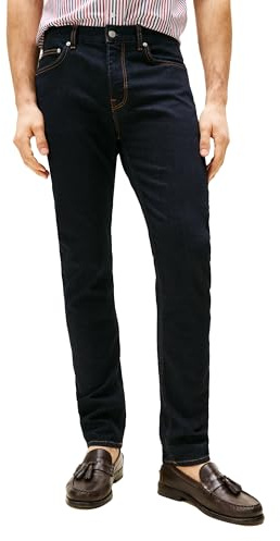 Tommy Hilfiger Men's Slim Fit Stretch Jean Rinse 34x30