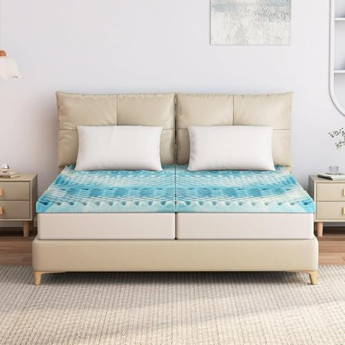 EGO HOME Topper 180x200cm, 7cm Höhe 7 Zonen matratzen Topper aus Schaumstoff, CertiPUR EU Zertifiziert, matratzentopper 180x200cm Ohne Bezug für Boxspringbett Matratzen Schlafsofa