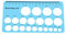 Nipple Measurement Tool For Flanges, Flexible Silicone Nipple Sizer For Flanges Flange Sizing Kit with 1.5m Soft Tape For Breast Flange Measuring (Blue)
