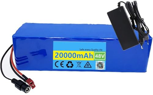 48V 20Ah Batteria Al Litio Per Bici Elettrica,Batteria Agli Ioni Di Litio M365,Per Scooter Elettrici Da Equilibrio,Con Caricabatterie Da 42 V 2 A(T)