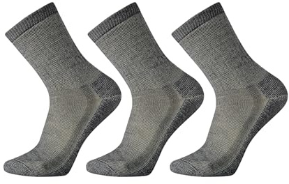 Smartwool Men's Hike Classic Edition Full Cushion Crew Socks 3-Pack, Medium Gray, Large