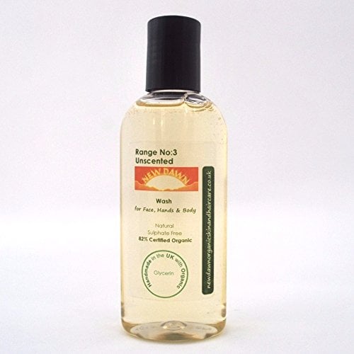 Unscented Wash Hand & Body Wash, Shower Gel, Liquid Soap, Handmade. Vegan. Natural Skin Care (Unscented Wash, 100 ml)