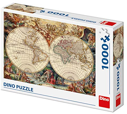 Dino Toys 532496 Historische Karte Puzzle, 1000 pcs