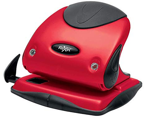 Rexel Choices P225 2-Locher, Kapazität 25 Blatt, Papierausrichtungsanzeige, Metall, rot, 2115692