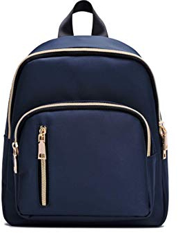 YANAIER Damen Mini Rucksack Wasserdichte Nylon Klein Anti-Diebstahl Daypack beiläufige Spielraum Tagesrucksack Mädchen Schultertaschen Marine