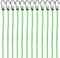 PRETEX Corde Elastiche con Gancio - Set di 12 - Corda Elastica con Gancio per Teloni Portapacchi Auto e Bici - Ganci Elastici Portapacchi - 46 cm - Verde