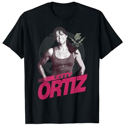 FAST AND FURIOUS Letty Ortiz Smiling Portrait Logo T-Shirt, Herren, Schwarz, S