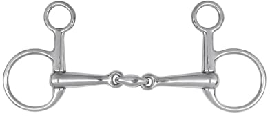 WALDHAUSEN Baucher Gebiss, doppelt gebrochen, massiv, 12,5 cm