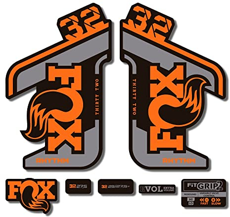 Adesivi compatibili con forcella bici Fox 32 Rhythm 2021