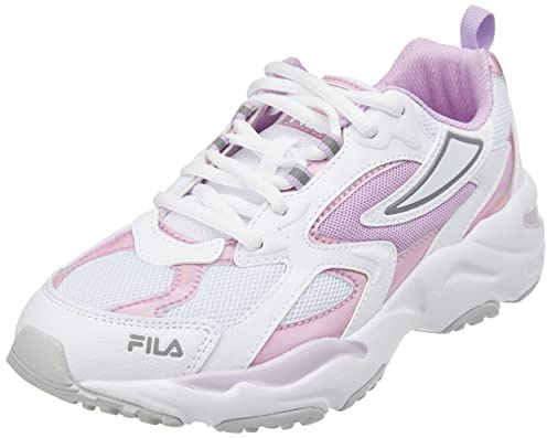FILA CR-CW02 RAY Tracer Teens Sneaker, White-Fair Orchid, 38 EU