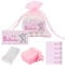 50Pz Sacchetti Bomboniere Rosa 50pz Bigliettini Il Mio Battesimo Portaconfetti 100pz Palstica Regalo Addobbi Decorazioni Nascita Feste Bambina Bimba