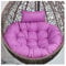Sitzkissen für Hängesessel, Hängestuhl Kissen Rund, Hängendes Ei Stuhlkissen Dicker, Schaukel Hängekorb Sitzkissen, Hängesessel Kissen, Auflage Outdoor/Indoor für Häng(Size:125 cm,Color:Pink Lila)