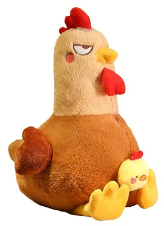 LICHENGTAI Kuscheltier Hahn Realistische Hahn Figur Lebensechte Pelzige Tier Spielzeug Cartoon Puppen Weiche Plüsch Kuscheln Kissen Geschenk für Kinder Erwachsene Jungen Mädchen