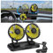 Coikes Ventilatore Auto 12V Doppia Testa Rotazione di 360 Gradi Ventilatore per Veicol con 2 Velocità Multifunzionale Ventola di Raffreddamento Ventola Elettrica per Auto, SUV, Camper, Barca