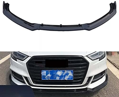 MOCATT Auto Frontschürze Lippe Spoiler für Audi A3 S-Line 8V 2017-2018, Auto Frontschürze Lippe Spoiler Splitter Body Kit Universal Auto Exterieur Aerodynamisches Zubehör