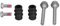 Tbest 113 1346X Car Brake Calliper Bolts Guide Pins Rear,113 1346X Rear Brake Caliper Slider Pins Guide Bolts Kit Bcf1346B Replacement For T4
