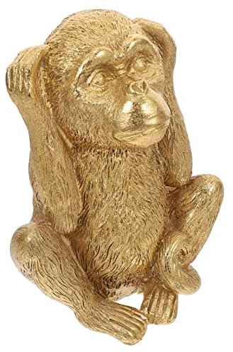 FOMIYES Drei Keine Affen Desktop-affenstatue Höre Keine Böse Figur Tierstatue Sprich Keinen Bösen Affen Drei Wahrheiten Von Mannfiguren Yoga-meditationsstatue Harz Miniatur Baby China