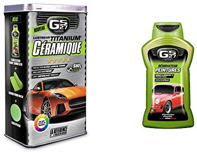 GS27 - Lustreur Titanium Céramique - Produit Nettoyant Voiture & Rénovateur Peinture Voiture - Rénove, Désoxyde et Redonne de l'Éclat
