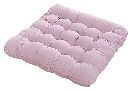 YIUPEDRFG Vielseitiges Sitzpolster für mehrere Zwecke, Esszimmer, Büro, Outdoor Kissen, Polyester Stuhlkissen, Sitzkissen, Stuhlpolster, Altrosa, 40 * 40cm