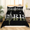 Bettbezug Set 135x200cm Paris Bettwäsche Set Eiffelturm, Paris, Frankreich Kinder 3 Teilig Mikrofaser 3D Motiv Luxus Modern Bettdeckenbezug Mit Reißverschluss und 2 Kissenbezug 80x80cm