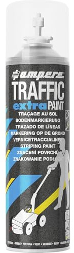 Ampere | Vernice traccialinee Traffic extra Paint® per impieghi intensi | contenuto 500 ml | conf da 12 bombolette | bianco