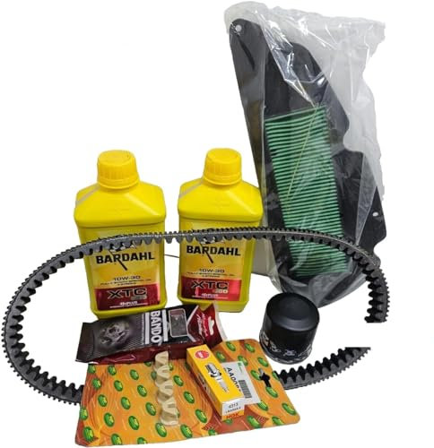TAGLIANDO OLIO BARDAHL 10W30 SH 300 FORZA 300 2007>2020 OLIO CANDELA RULLI CURSORI CINGHIA FILTRI