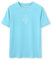 Glimnerize Jungen Rashguard Shirt Bademode Weich Schwimmshirt Badeshirt Rundkragen UV Shirt Kurzarm Shirt Surfbrett Hellblau 104