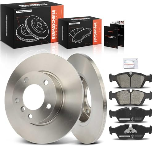 Frankberg 2x Bremsscheiben + 4x Bremsbeläge Vorne 34111164737 | Kompatibel mit Z3 R.o.a.d.s.t.e.r E36, 3er Touring E36, 3er Compact E36, 3er Cabriolet E36, 3er E36, 3er Coupe E36