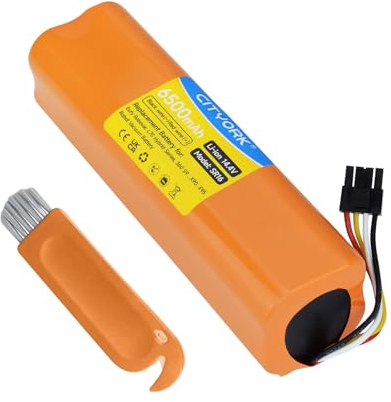 CITYORK Li-ion 14,4 V 6500mAh Replacement Battery Compatible for Eufy Robovac L70 / L70 Hybrid, T2190, T2190G21 / INR18650M26-4S2P, Battery compatible with 360 S9, X90, X95 hoover robot
