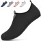 BARFULKER Badeschuhe Damen Herren Wasserschuhe Schwimmschuhe - Unisex Leicht Aquaschuhe Schnell Trocknend Strandschuhe Surfschuhe für Beach Pool Surfen Yoga, Schwarz, 40 EU