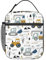 PAQGSREM Lonchera de tractor para niños, adultos, niñas, niños, linda bolsa de almuerzo con diseño de coches, reutilizable, aislada, bolsa de almuerzo, regalo para oficina, picnic, viajes, trabajo y
