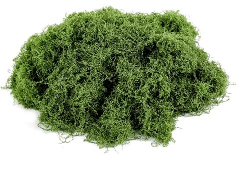 Bieiyhe Musgo Artificial Decoracion 100g,Musgo Preservado Verde,Musgo de Reno Natural,Musgo para Manualidades,Musgo Artificial para Macetas,Musgo Artesanal de Bricolaje,Moss para Bonsai-Oscuro