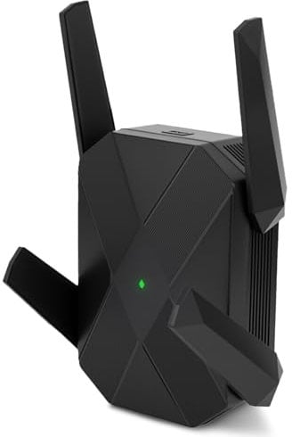 AX3000 Répéteur WiFi 6, Amplificateur WiFi, Répéteur WLAN bi - Bande 2402mbit/s 5Ghz, 574mbit/s 2.4GHz avec MU-MIMO, Port Gigabit, Mode AP, Compatible avec Tous Les Routeurs, Couverture maximale 300㎡