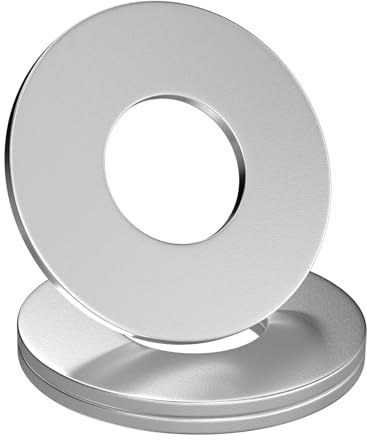 GUEEYUAW 100 piezas Arandelas M5 x 15mm, Acero inoxidable 304 A2 V2A DIN 9021 Arandelas Planas