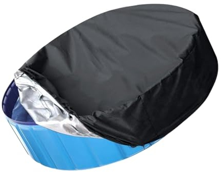 Piscine ronde haute performance avec couverture lourde de 3 pieds de bâche lourde imperméable et ronde pour cordes moulues coupe-vent couverture de protection extérieure