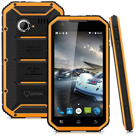 MFox A11-4G Smartphone sbloccato Android 5.1 (schermo FHD 5.0'', MT6752 Octa Core 1.7GHz, 3GB RAM 32GB ROM, 13.2MP + 5MP fotocamera, WiFi, NFC, OTG, IP68 impermeabile, ricarica wireless, Dual SIM)
