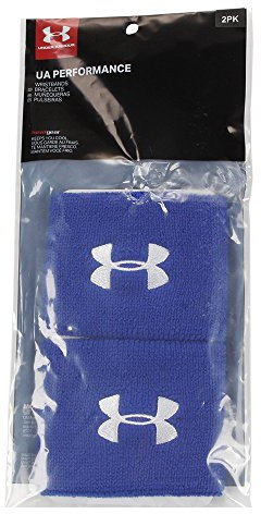 Under Armour Herren UA 7,6 cm Performance Armband, 2er-Pack, OSFA Blue
