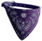 Newtensina Mode Hundebandana Halsband HundeHalsband Junge Mittel Bandana Hündchen Bandana mit Halsband für Hunde - Purple - S